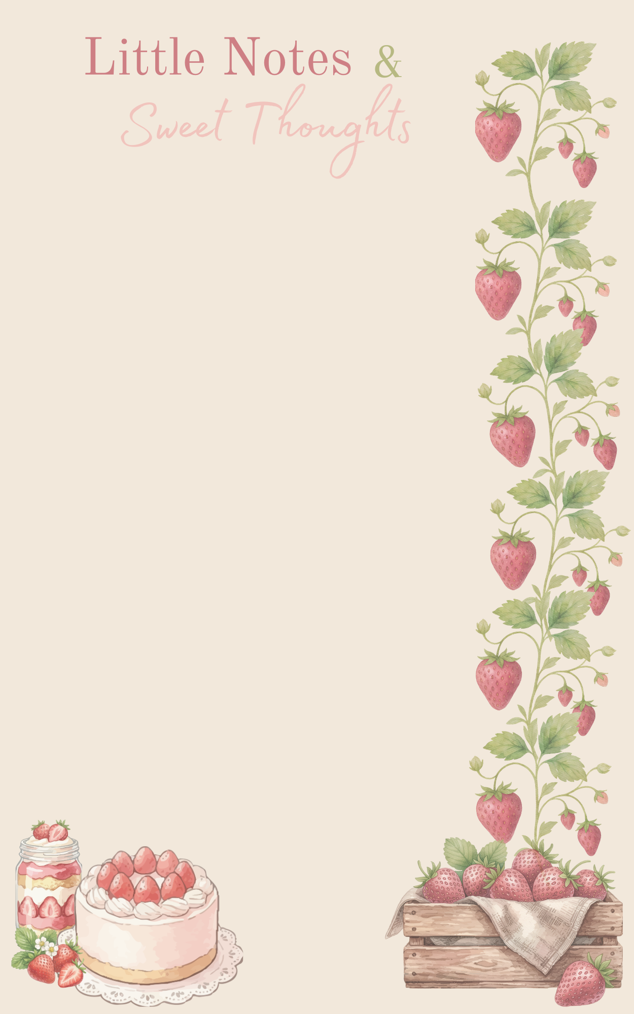 Little Notes & Sweet Thoughts Notepad Twilight Boutique and Stationeries