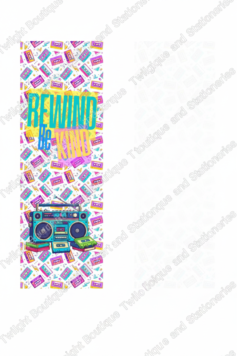 Rewind, Be Kind Bookmark - Twilight Boutique and Stationeries