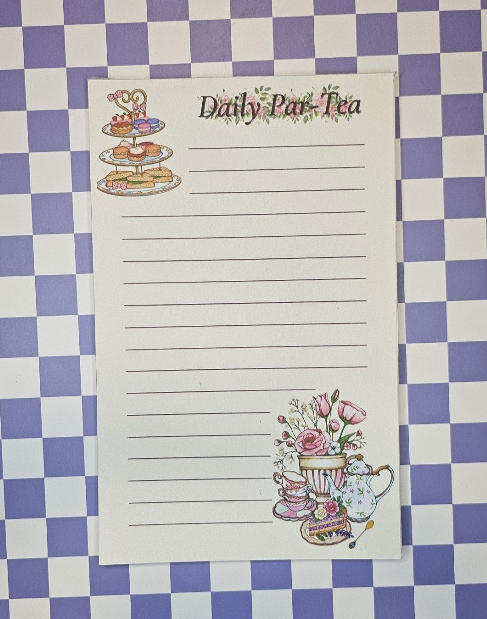 Afternoon Tea Notepad Twilight Boutique and Stationeries