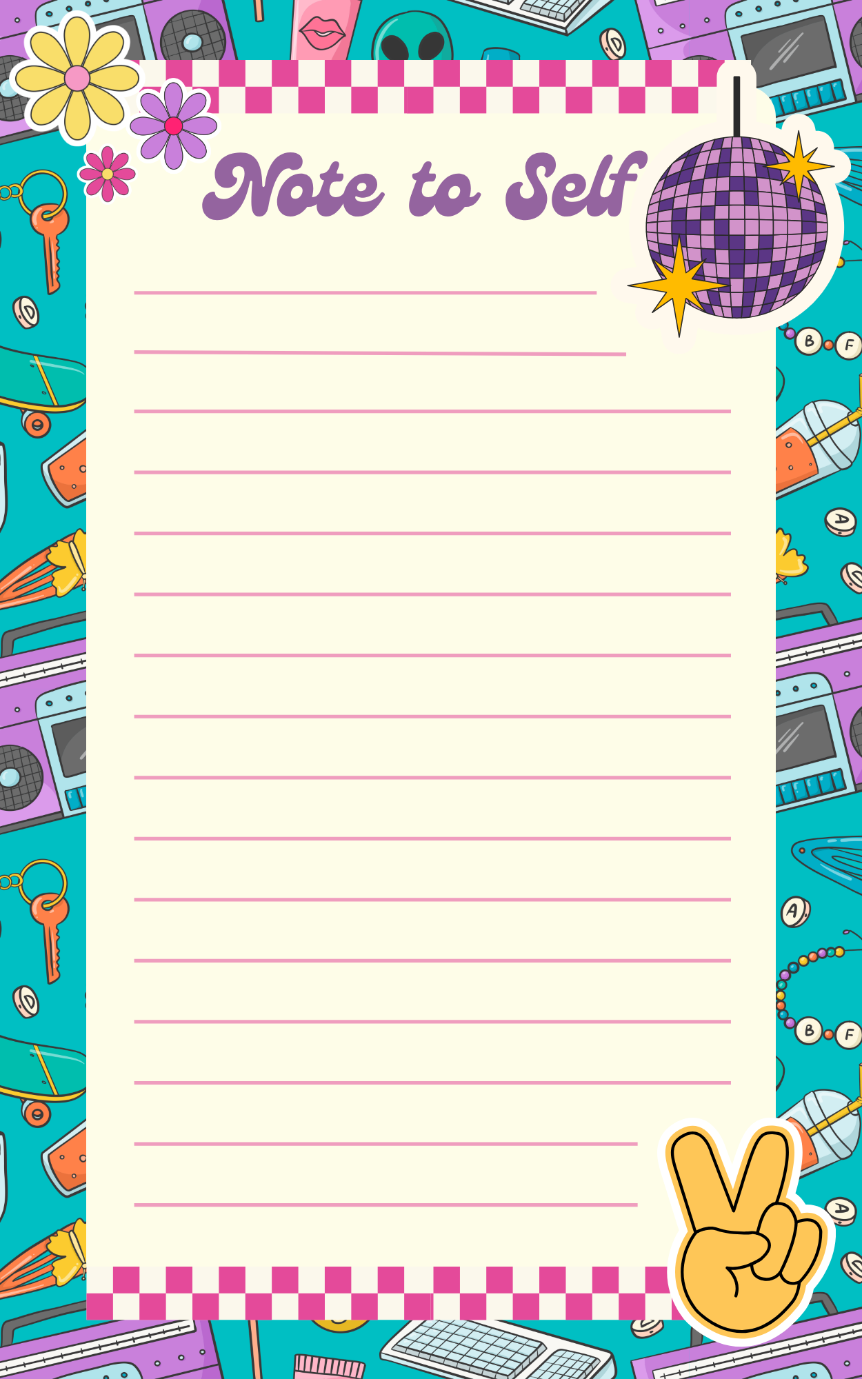 Electric Nostalgia Notepad Twilight Boutique and Stationeries