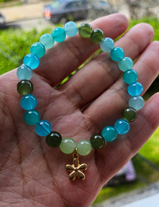 Seafoam Blossom Bracelet Twilight Boutique and Stationeries