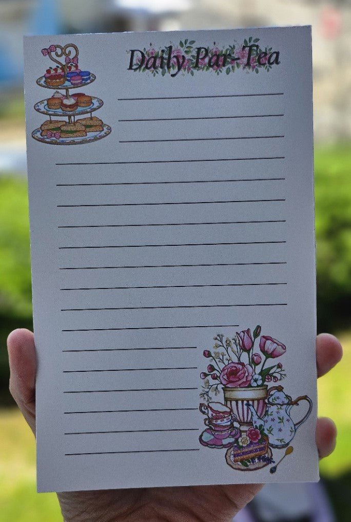 Afternoon Tea Notepad - Twilight Boutique and Stationeries