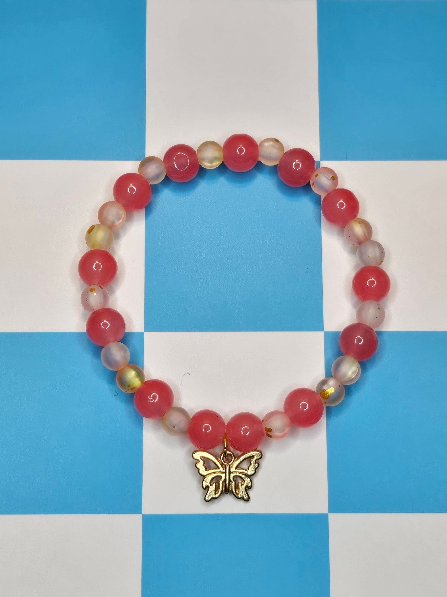 Blush Butterfly Bracelet - Twilight Boutique and Stationeries