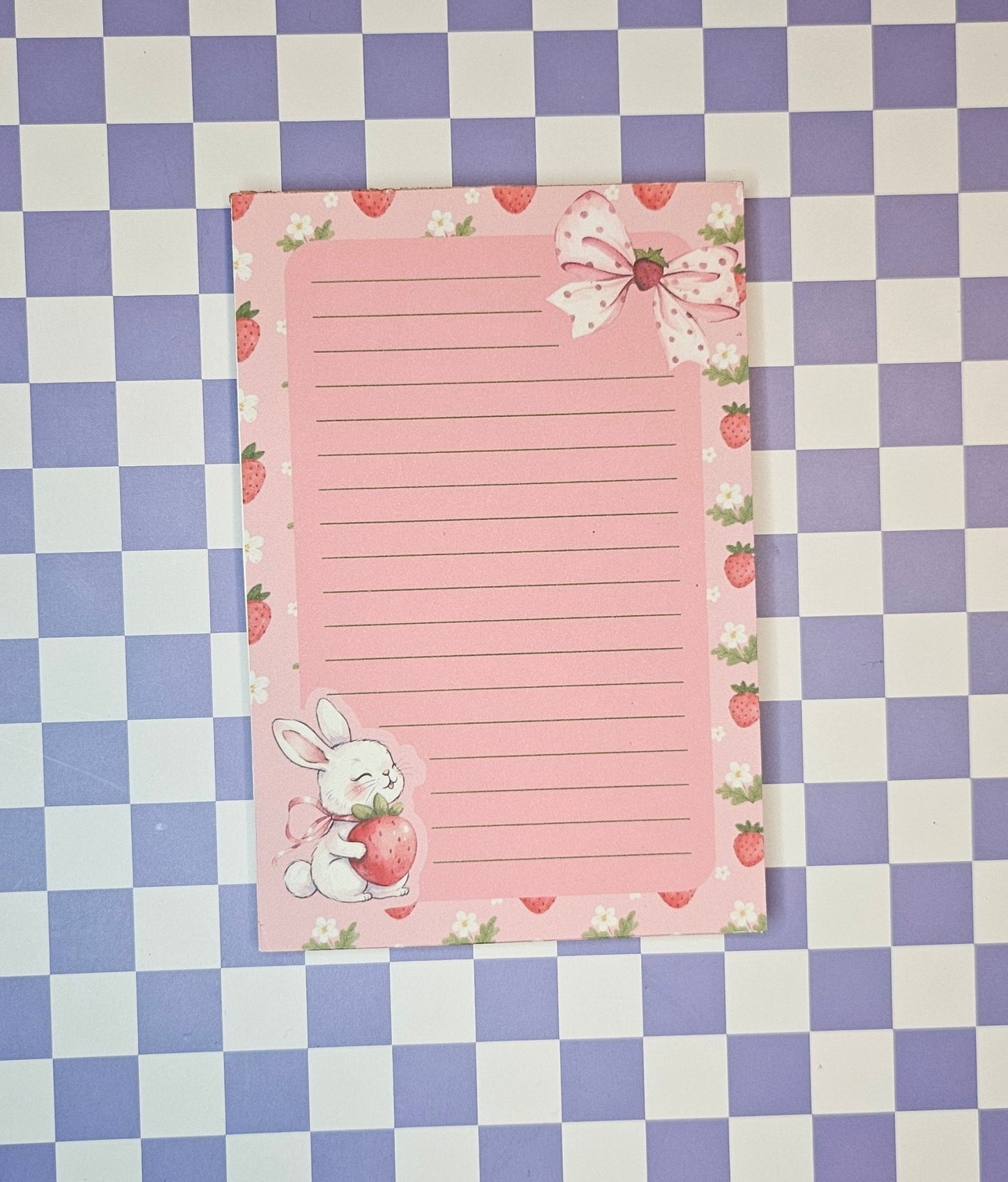 Bunny & Berries Notepad - Twilight Boutique and Stationeries