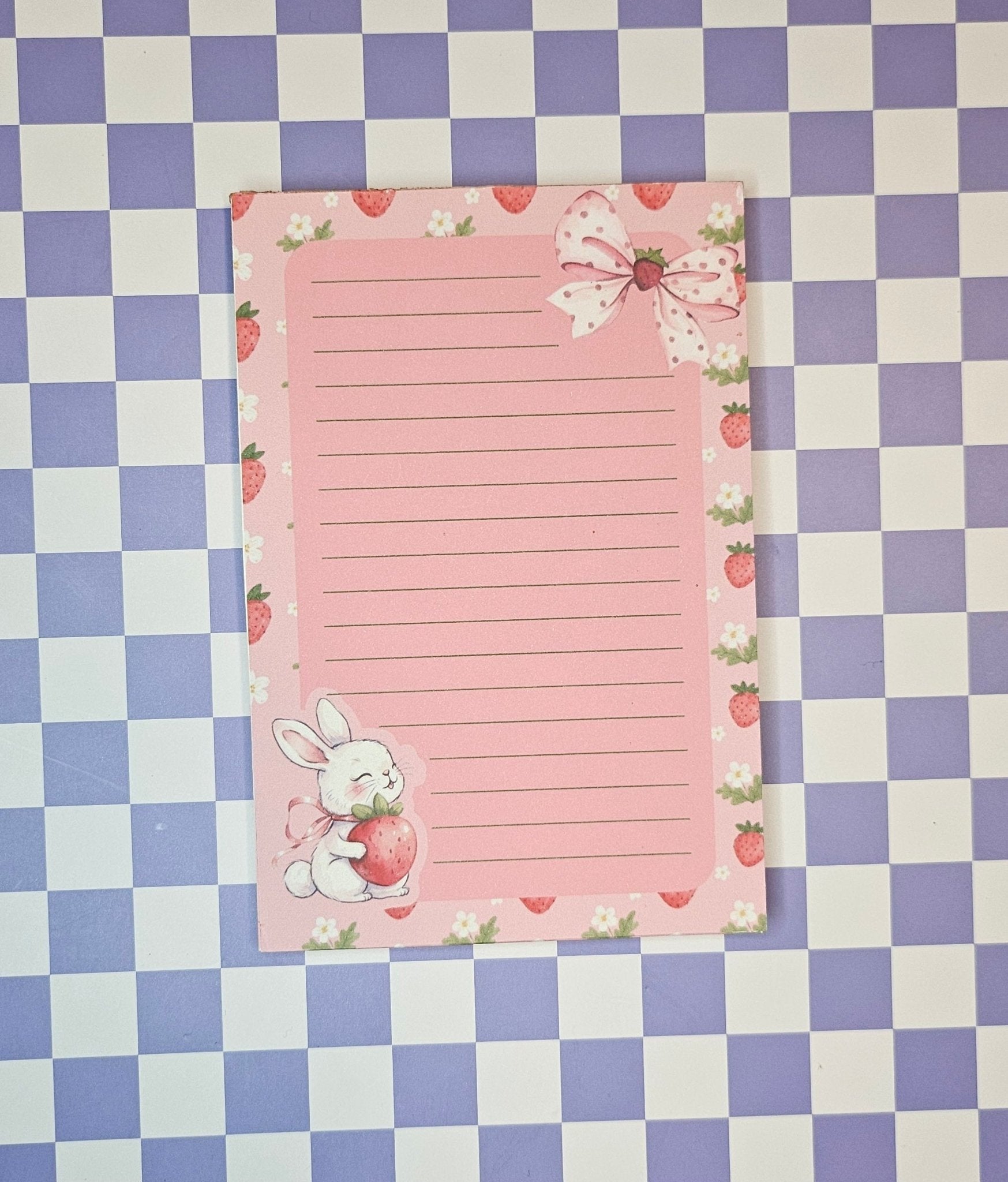 Bunny & Berries Notepad - Twilight Boutique and Stationeries