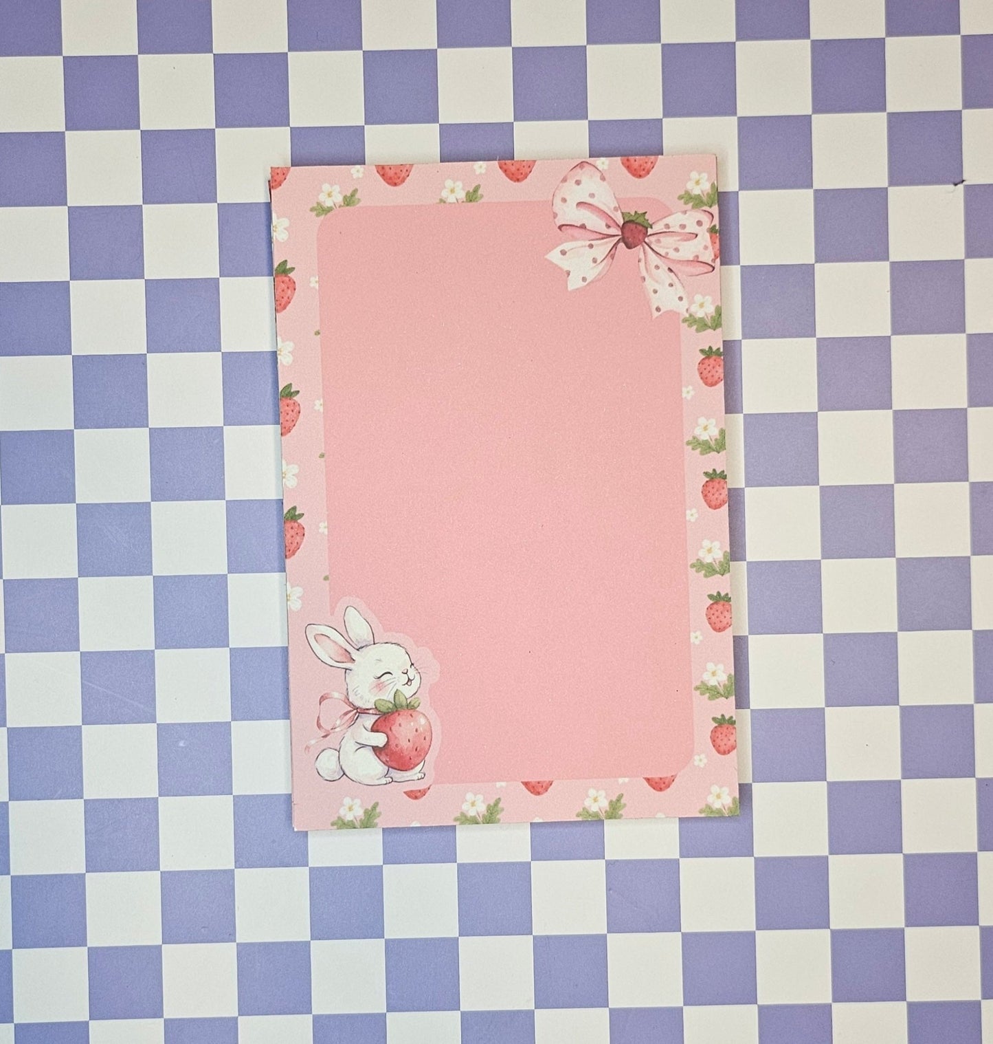 Bunny & Berries Notepad - Twilight Boutique and Stationeries