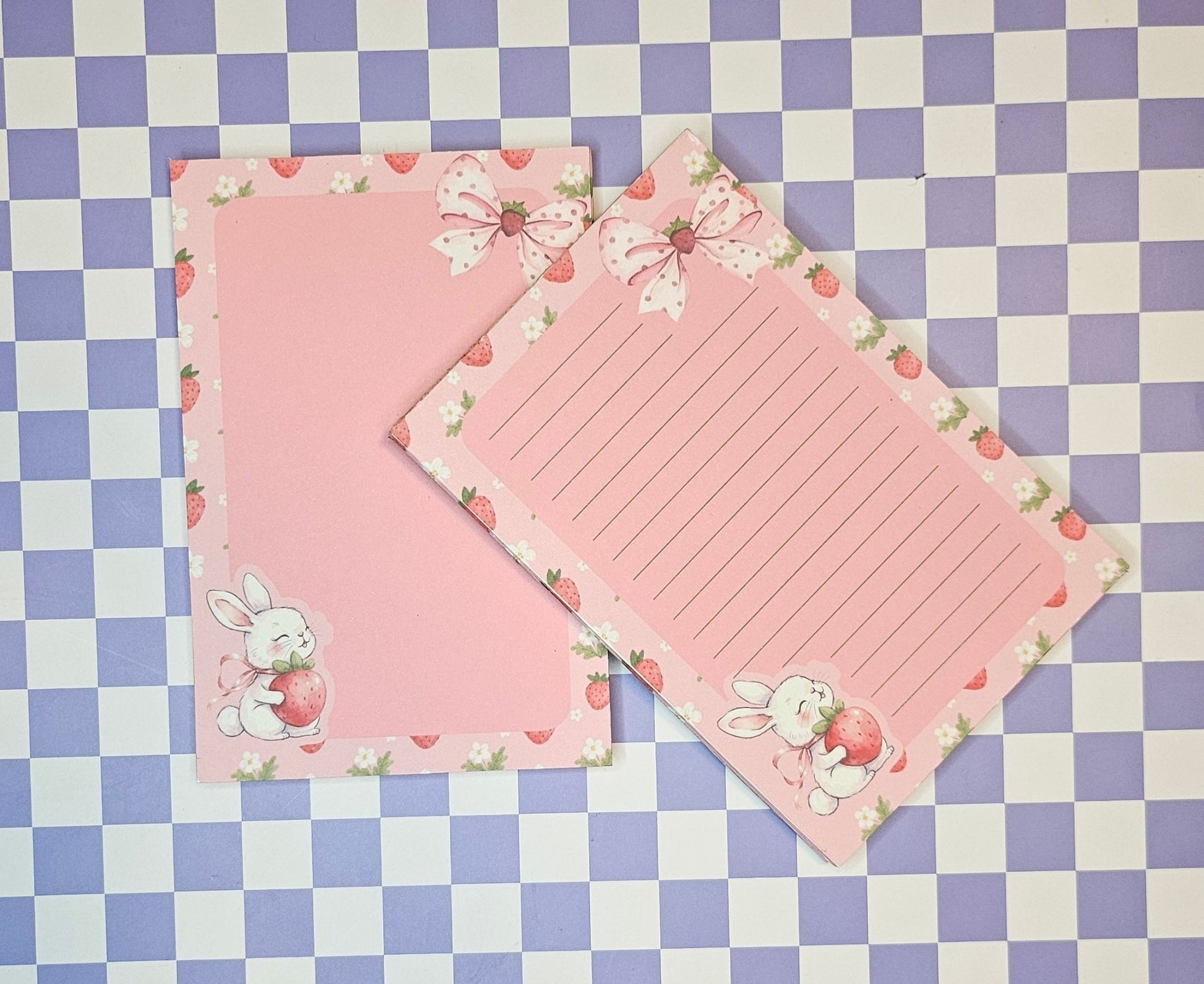 Bunny & Berries Notepad - Twilight Boutique and Stationeries